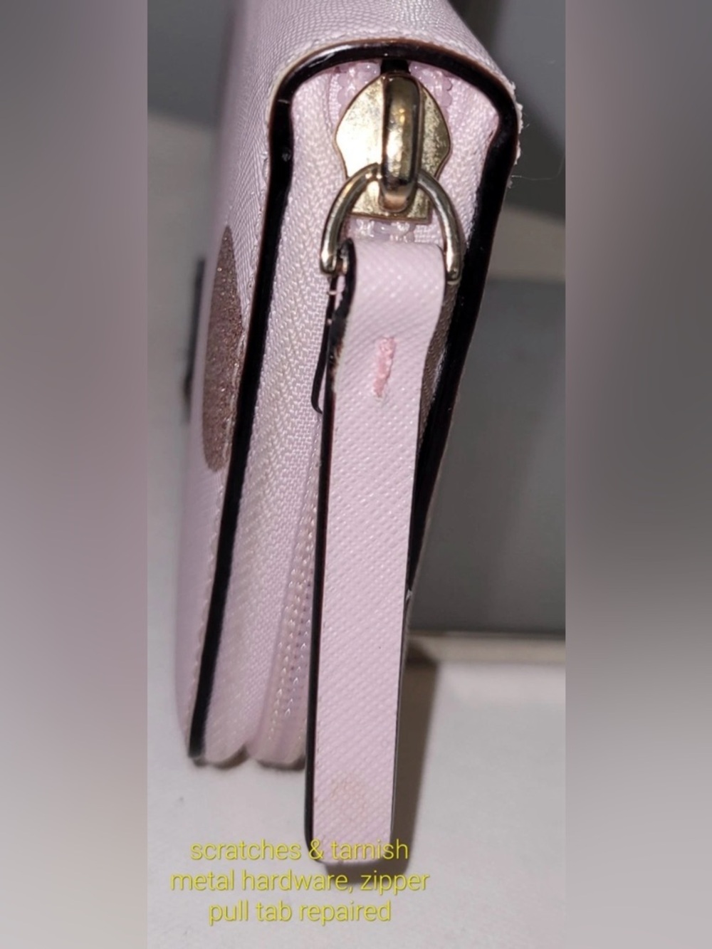 Kate Spade Pink Glitter Dot Continental Wallet - Picture 11 of 16